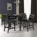 Faux Marble Top 5-Piece Counter Height Dining Set