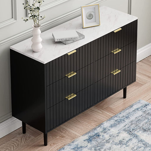 Dual Chest of Drawers with Marble Texture