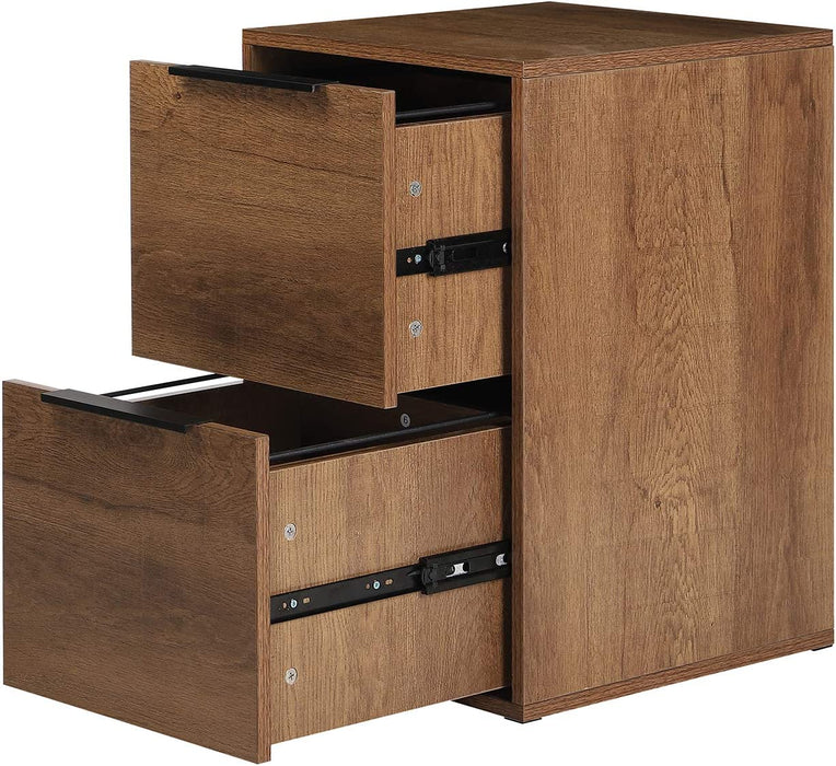 2-Drawer Wood File Cabinet for Home Office