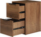 2-Drawer Wood File Cabinet for Home Office