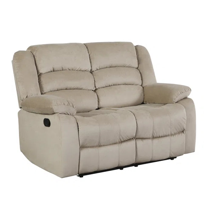 Aum 60'' Upholstered Reclining Loveseat