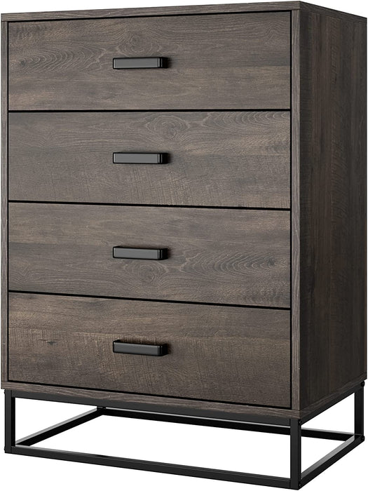 Chest of Drawers, Dark Brown, Wood, Easy Assembly