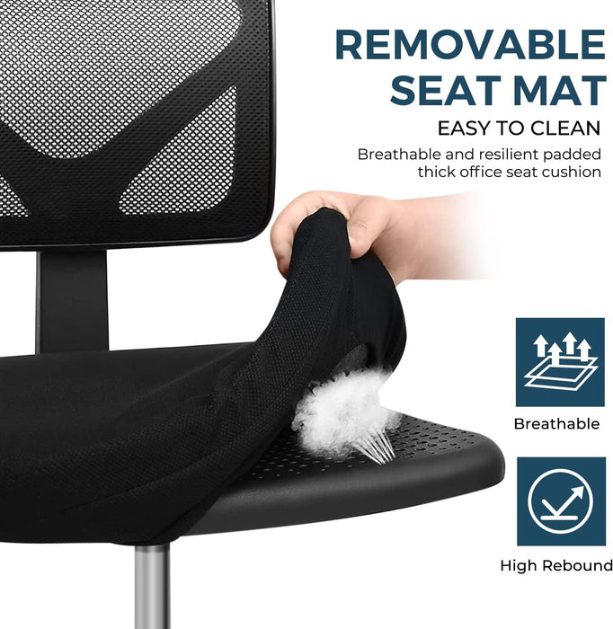 Ergonomic Mesh Chair with Adjustable Height and Wheels
