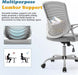 Grey Ergonomic Home Office Chair with Lumbar Support