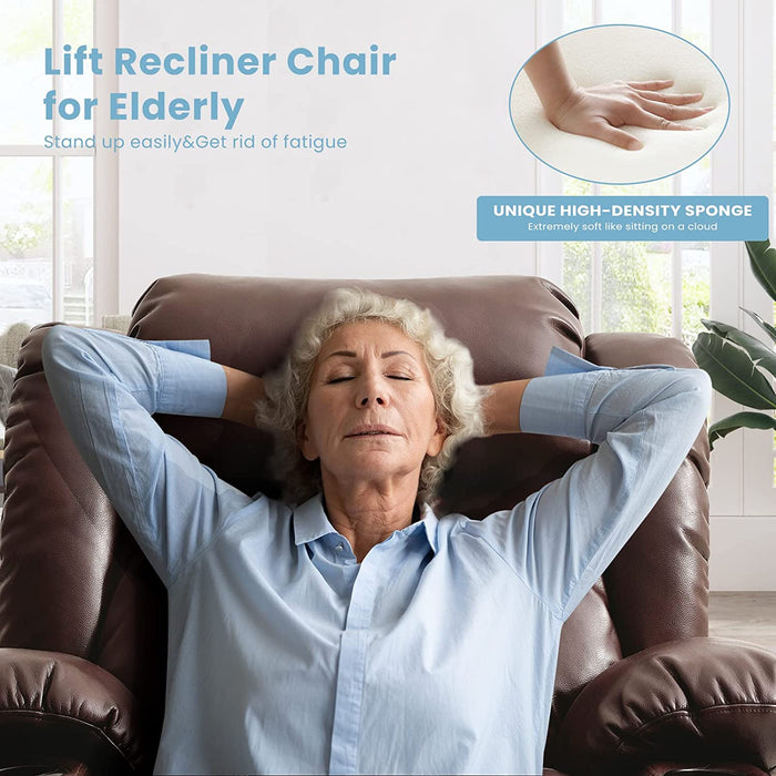 Power Lift Chairs Recliners for Elderly, Brown