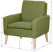 Green Mid-Century Modern Accent Chair for Living Room