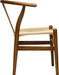 Hans Wegner Woven Seat Chair, Walnut/Natural