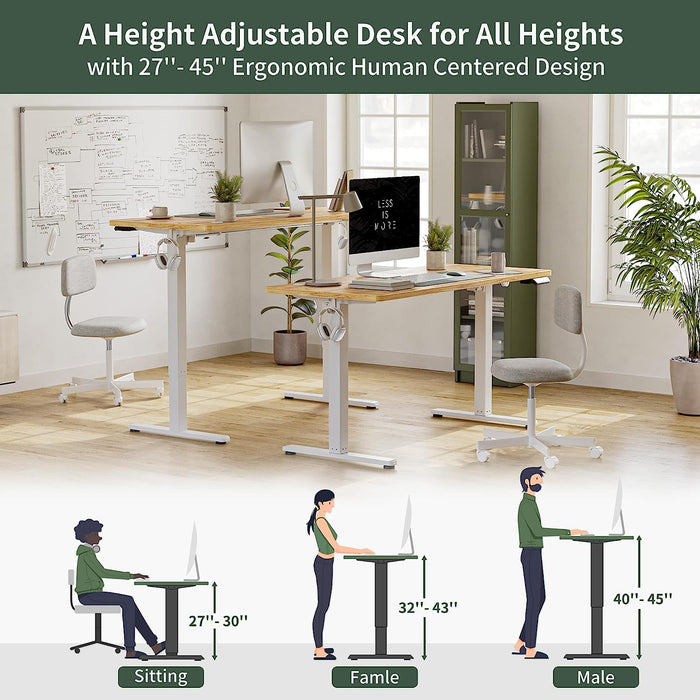 Height-Adjustable Electric Desk for Ergonomic Home Office