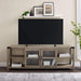 Rustic Modern Metal and Wood TV Stand