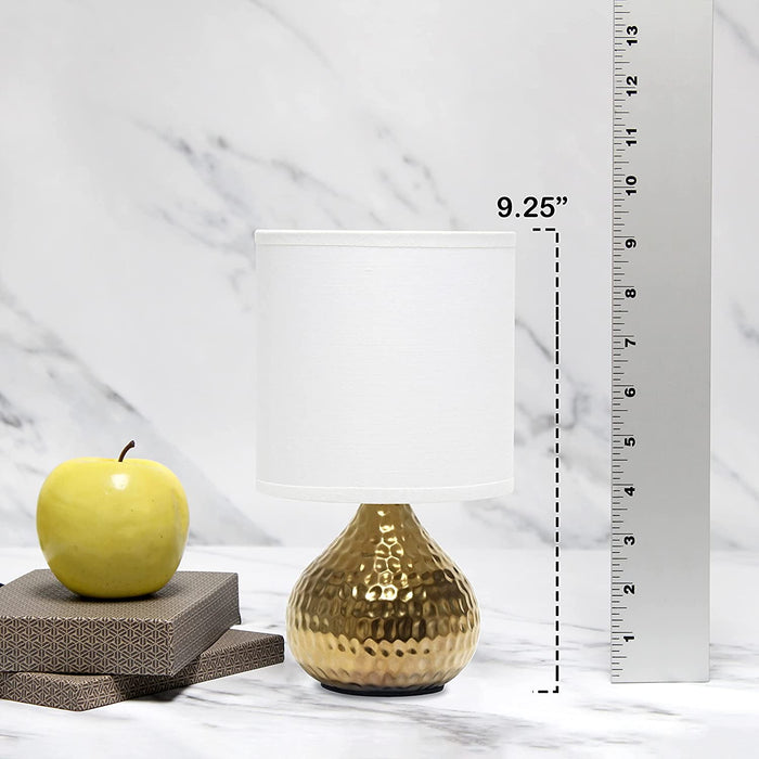 Mini Hammered Texture Gold Drip Table Lamp