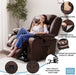 Power Lift Chairs Recliners for Elderly, Brown