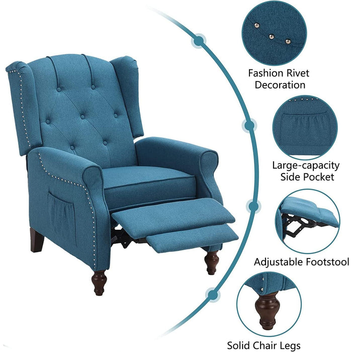 Wingback Recliner Chair with Massage and Heat (Vintage)