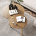 Light Brown Modern Nesting Coffee Table Set of 2