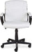 White Office Chair with Armrests and Adjustable Features