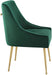 Performance Velvet Upholstered Dining Chair in Green