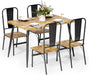 5-Piece Retro Kitchen Table and Chairs Set for 4