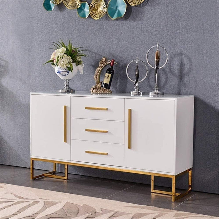 Storage Cabinet with Drawers Contemporary Sideboard Buffet