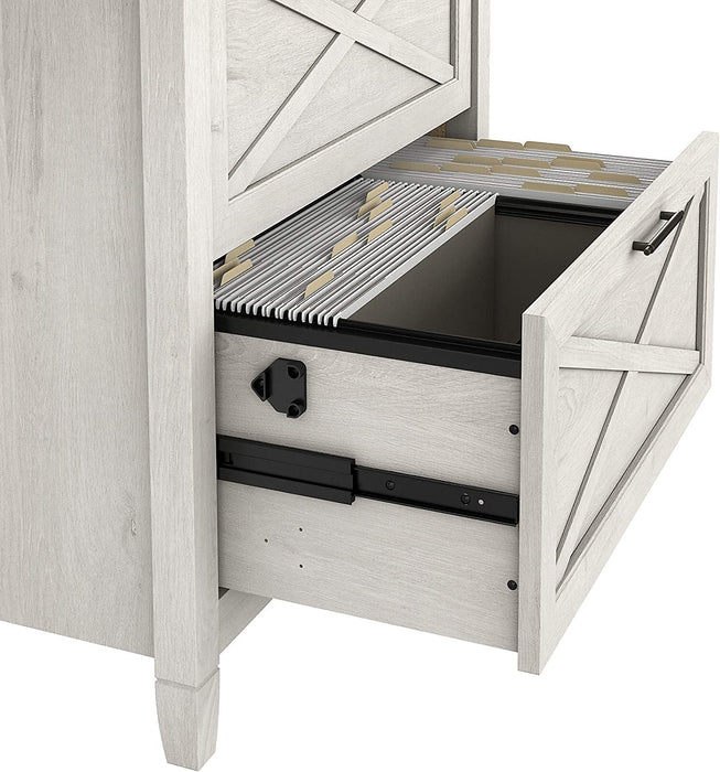 White Oak 2-Drawer File Cabinet