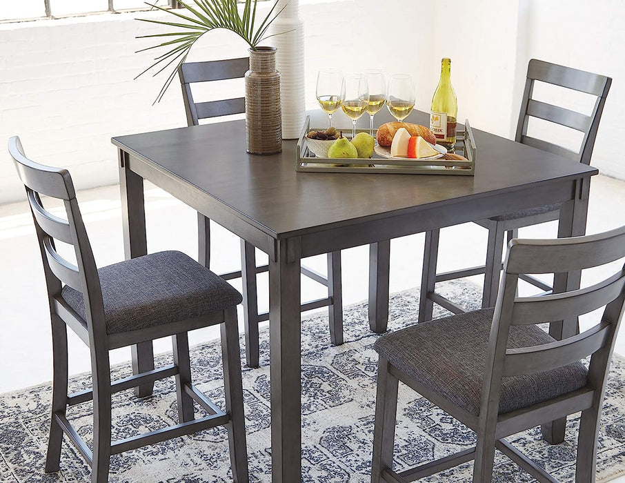 Gray Bridson 5-Piece Counter Height Dining Set