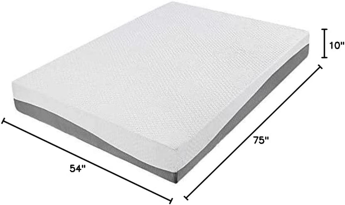 Gray Full Size Gel Memory Foam Mattress