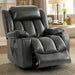 Grey Power Lift Recliner with Heat & Massage