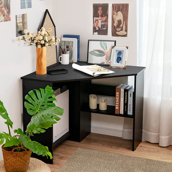 Triangle Corner Desk for Small Spaces