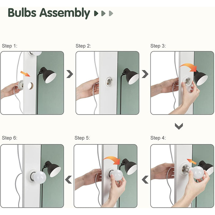 White and Gold Vanity Table Set