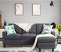 Linen L-Shaped Sectional Sofa