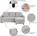 Pull-Out Sectional Sofa Bed with Storage