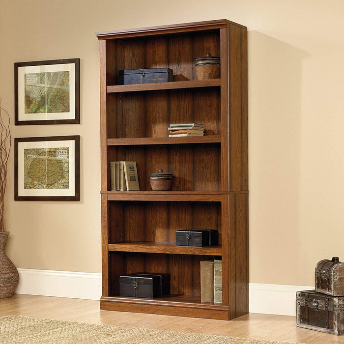 Washington Cherry 5-Shelf Bookcase by Sauder Select