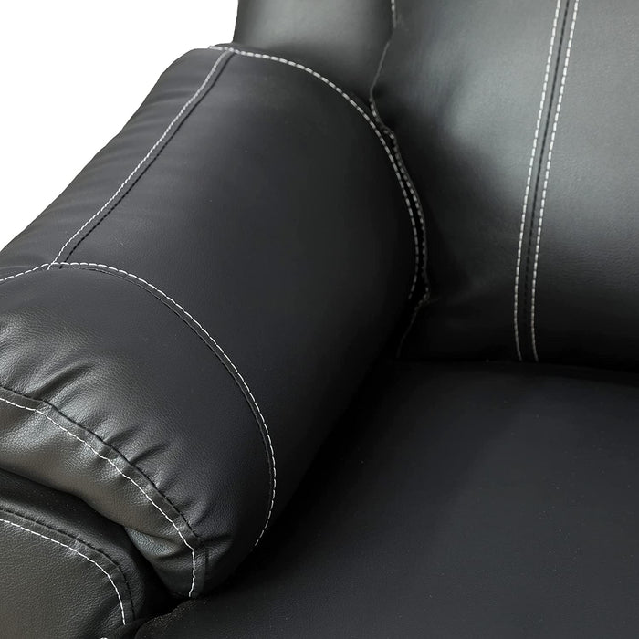 Faux Leather Recliner Sofa Set for Living Room