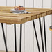 Industrial Acacia Wood Dining Table