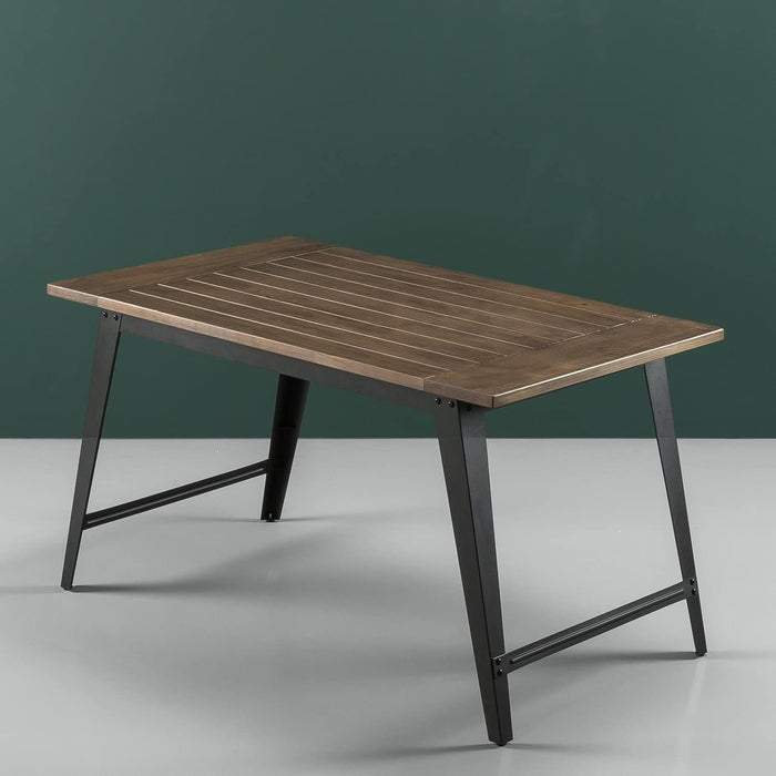Donna Wood and Metal Dining Table