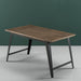 Donna Wood and Metal Dining Table