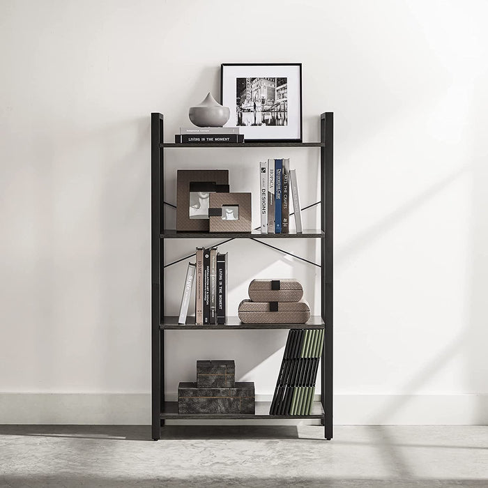 4-Tier Bookshelf for Home or Office