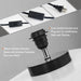 Simple Black Desk Lamp with Wooden Base and Fabric Shade