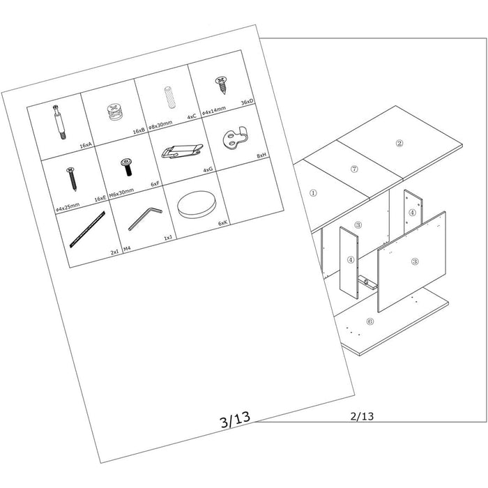 Extensible Dining Table for 4-8P, Wooden Top