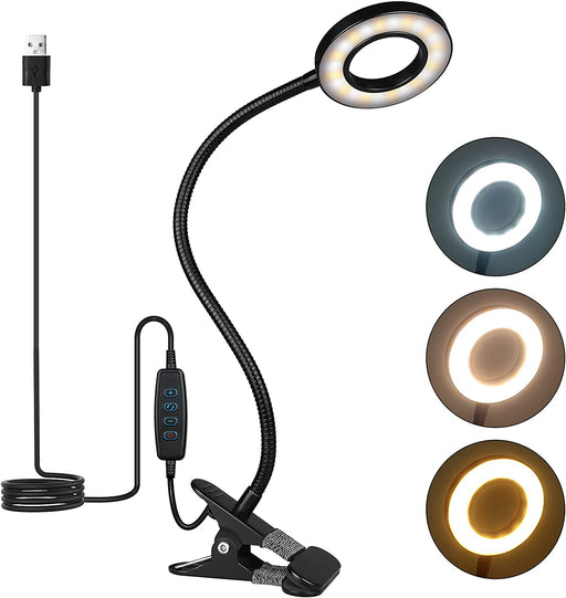 USB Clip-On Ring Light with Eye Protection