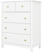 White Drawer Chest for Bedroom, Nursery, and Living Room