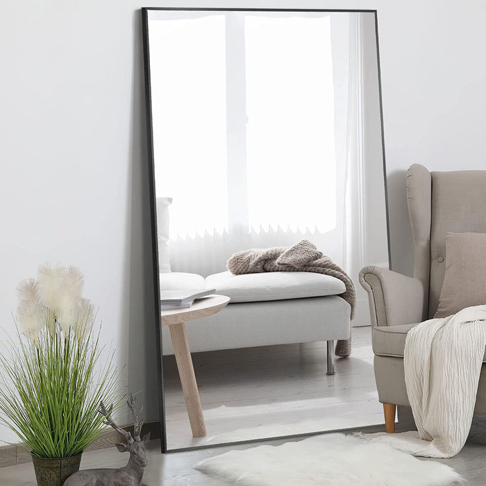 Full Length Mirror with Standing Holder for Bedroom & Dressing Room