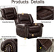 Classic and Traditional Leather Recliner Chair (Brown)