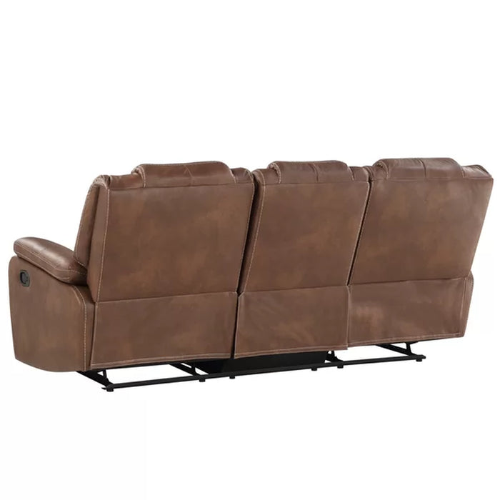 Gian 83.5'' Vegan Leather Reclining Sofa