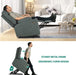 Dark Grey Power Lift Recliner Chair with Massage and Heat