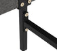 Full Size Upholstered Platform Bed Frame, Wood Slat Support, Low Profile