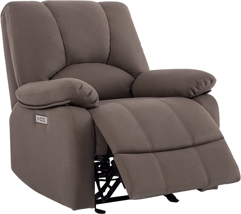 Performance Fabric Electric Glider Reclining Chair