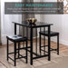 Compact 3-Piece Counter Height Dining Table Set