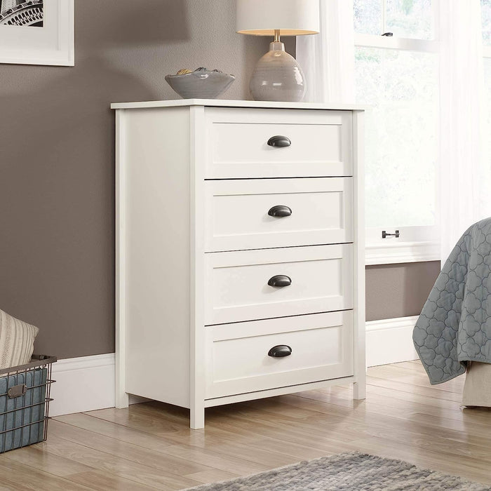 4-Drawer Chest, Soft White Finish