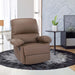 Massage Recliner Chair with Heat for Small Space (Coffee)