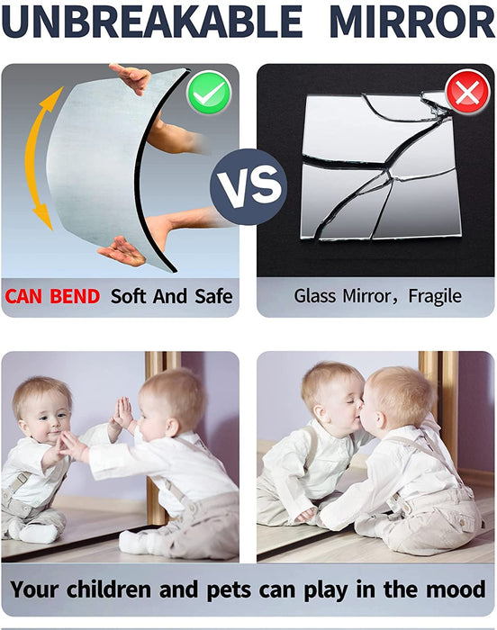 Unbreakable Child Safety Mirror, Silver