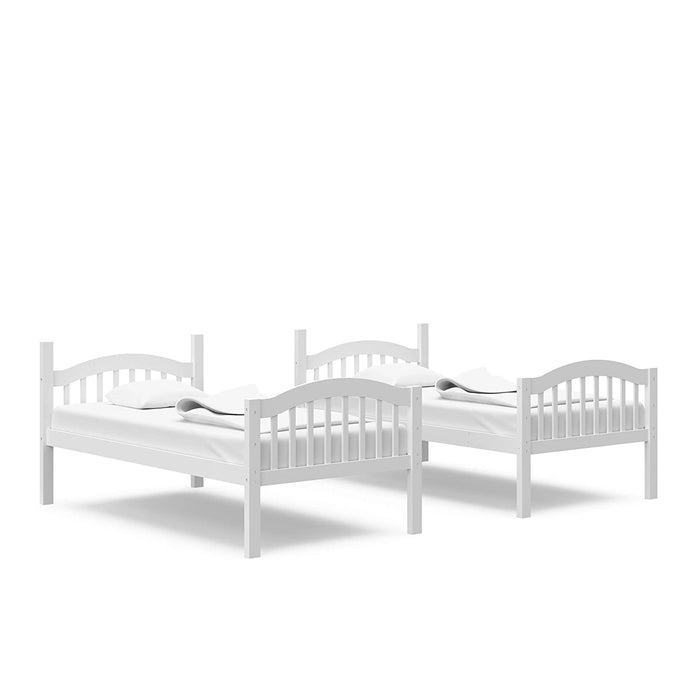 Triple Metal Bunk Bed Frame, White